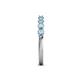 6 - Alicia 0.40 ctw Aquamarine Wedding Band 