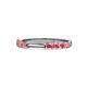 1 - Alicia 0.40 ctw Pink Tourmaline Wedding Band 