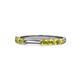 1 - Alicia 0.56 ctw Yellow Diamond Wedding Band 