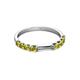 4 - Alicia 0.56 ctw Yellow Diamond Wedding Band 