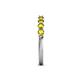 6 - Alicia 0.56 ctw Yellow Diamond Wedding Band 