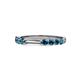 1 - Alicia 0.56 ctw Blue Diamond Wedding Band 