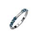 3 - Alicia 0.56 ctw Blue Diamond Wedding Band 