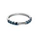 4 - Alicia 0.56 ctw Blue Diamond Wedding Band 