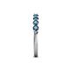 6 - Alicia 0.56 ctw Blue Diamond Wedding Band 