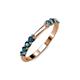 3 - Alicia 0.56 ctw Blue Diamond Wedding Band 
