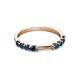 4 - Alicia 0.56 ctw Blue Diamond Wedding Band 