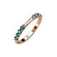 3 - Alicia 0.52 ctw London Blue Topaz Wedding Band 