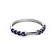 4 - Alicia 0.55 ctw Blue Sapphire Wedding Band 