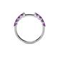 5 - Alicia 0.40 ctw Amethyst Wedding Band 