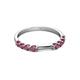 4 - Alicia 0.59 ctw Rhodolite Garnet Wedding Band 
