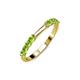 3 - Alicia 0.59 ctw Peridot Wedding Band 