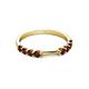 4 - Alicia 0.59 ctw Red Garnet Wedding Band 