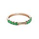 4 - Alicia 0.40 ctw Emerald Wedding Band 