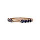 1 - Alicia 0.55 ctw Blue Sapphire Wedding Band 