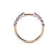 5 - Alicia 0.48 ctw Tanzanite Wedding Band 