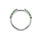 5 - Alicia 0.59 ctw Green Garnet Wedding Band 