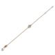 2 - Alys (3.5 mm) Round Lab Grown Diamond Solitaire Station Minimalist Bracelet 