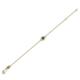 2 - Alys (3.5 mm) Round London Blue Topaz Solitaire Station Minimalist Bracelet 
