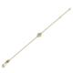 2 - Alys (3.5 mm) Round Lab Grown Diamond Solitaire Station Minimalist Bracelet 