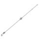 2 - Alys (3.5 mm) Round Lab Grown Diamond Solitaire Station Minimalist Bracelet 