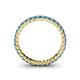 5 - Allie 2.50 mm Princess Cut Blue Topaz Eternity Band 