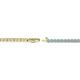 2 - Izarra 2.00 mm Aquamarine Eternity Tennis Bracelet 