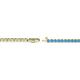2 - Izarra 2.00 mm Blue Topaz Eternity Tennis Bracelet 