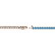 2 - Izarra 2.00 mm Blue Topaz Eternity Tennis Bracelet 