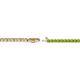 2 - Izarra 2.00 mm Peridot Eternity Tennis Bracelet 