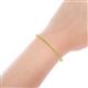 4 - Izarra 2.00 mm Yellow Sapphire Eternity Tennis Bracelet 