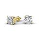 3 - Alida Cushion Shape Lab Grown Diamond Four Prongs Solitaire Stud Earings  