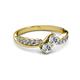 3 - Nicia Diamond Bypass Ring 