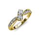4 - Nicia Diamond Bypass Ring 