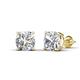 3 - Alida 6.00 ctw IGI Certified Cushion Shape Lab Grown Diamond Four Prongs Solitaire Stud Earings 