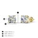 5 - Alida Cushion Shape Lab Grown Diamond Four Prongs Solitaire Stud Earings  