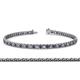 1 - Tiara 2.00 mm Iolite and Diamond Eternity Tennis Bracelet 