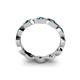 5 - Breanna 2.20 mm London Blue Topaz Eternity Band 