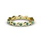 1 - Breanna 2.20 mm London Blue Topaz Eternity Band 