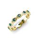 4 - Breanna 2.20 mm London Blue Topaz Eternity Band 