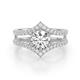 1 - Zaria 1.54 ctw IGI Certified Lab Grown Diamond (6.50 mm) accented Lab Grown Diamonds Women Engagement Ring 