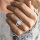 2 - Zaria 1.54 ctw IGI Certified Lab Grown Diamond (6.50 mm) accented Lab Grown Diamonds Women Engagement Ring 