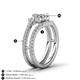 4 - Zaria 1.54 ctw IGI Certified Lab Grown Diamond (6.50 mm) accented Lab Grown Diamonds Women Engagement Ring 