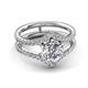 5 - Zaria 1.54 ctw IGI Certified Lab Grown Diamond (6.50 mm) accented Lab Grown Diamonds Women Engagement Ring 