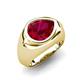 4 - Dianne 2.30 ctw Pear Shape Created Ruby Women Solitaire Ring 