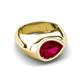 6 - Dianne 2.30 ctw Pear Shape Created Ruby Women Solitaire Ring 