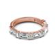 2 - Elois 1.80 ctw Emerald and Baguette shape Lab Grown Diamond Wedding Band 