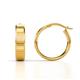 1 - Adeline Grooved Round Women Earrings (20.00 x 5.00 mm) 