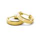 2 - Adeline Grooved Round Women Earrings (20.00 x 5.00 mm) 