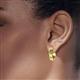 5 - Adeline Grooved Round Women Earrings (20.00 x 5.00 mm) 